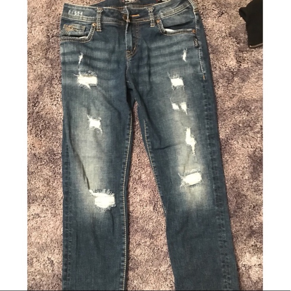 Silver Boyfriend Style Jeans!